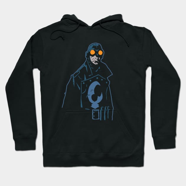 Hellboy - Lobster Johnson half 2.0 Hoodie by ROBZILLA